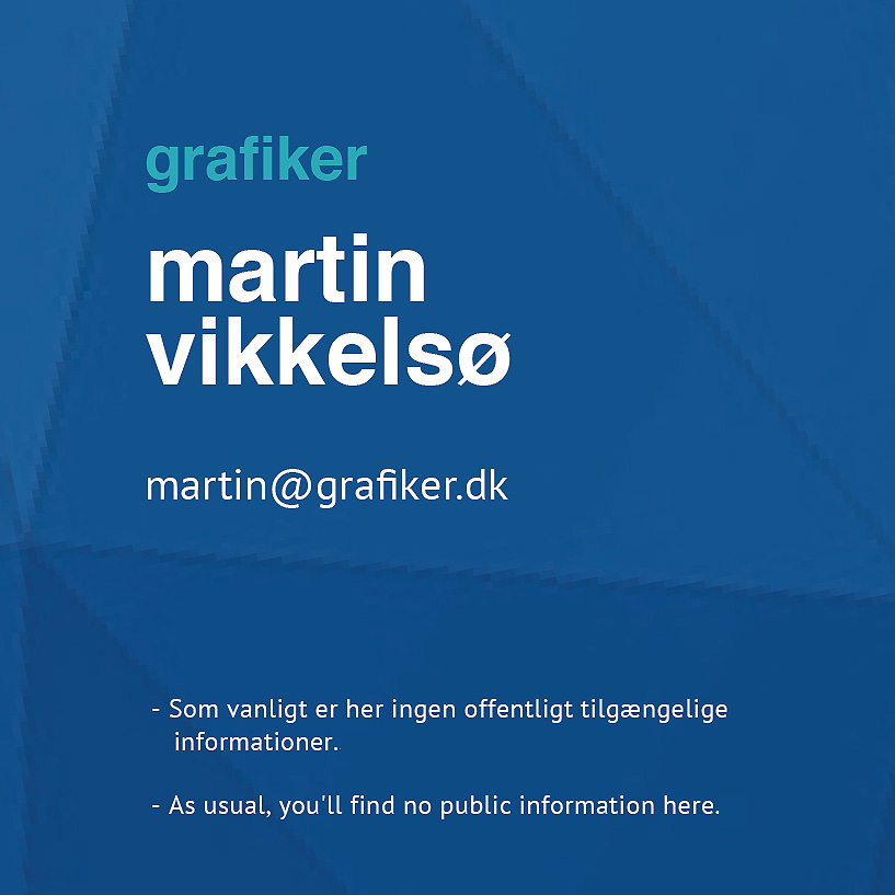 Grafiker Martin Vikkelsø